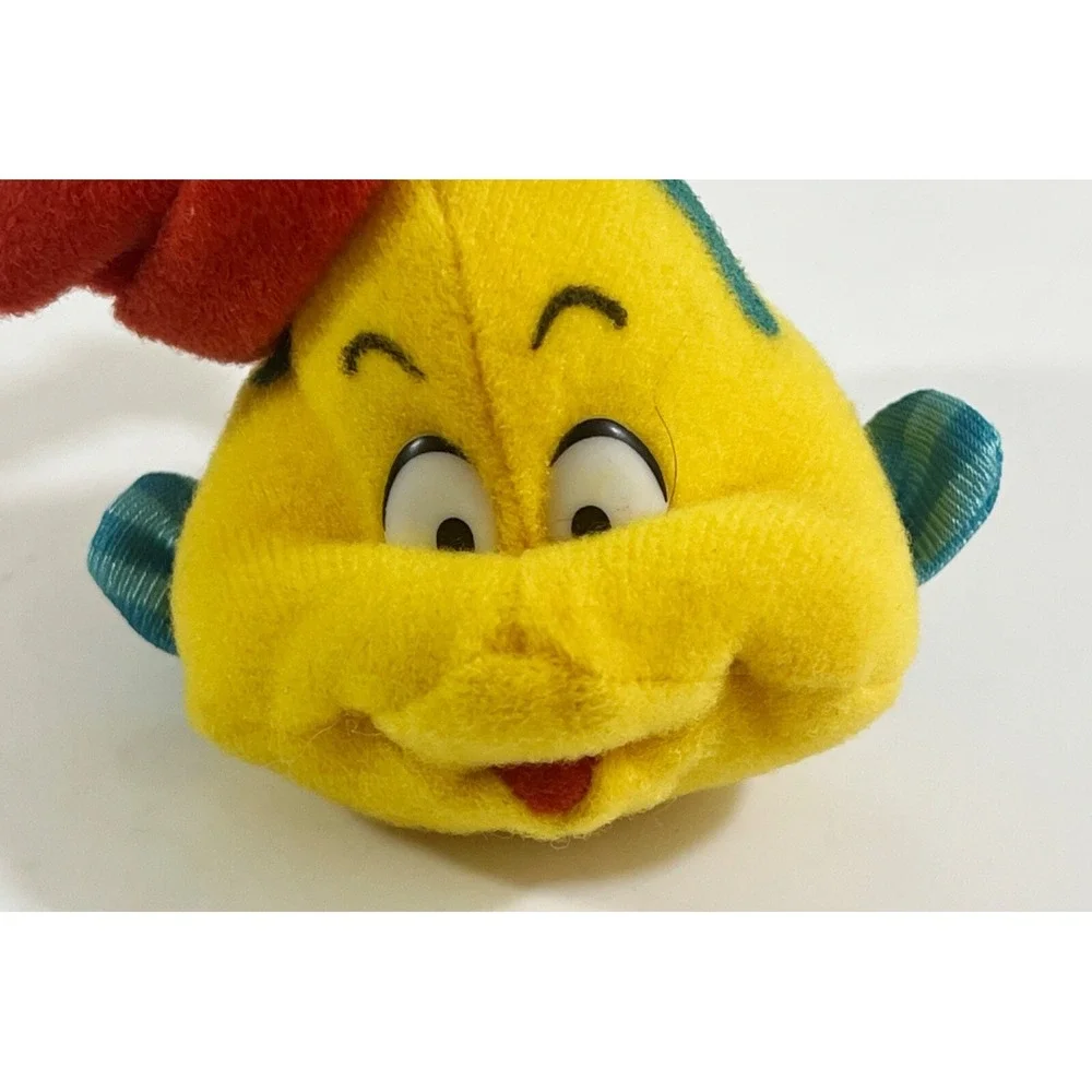 Disney Little Mermaid Holiday Flounder Plush McDonald's Happy‎ Meal Toy Vintage